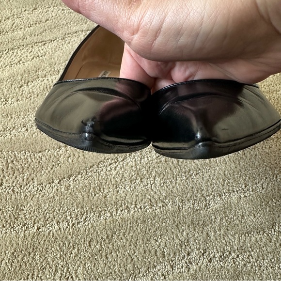 Manolo Blahnik Tuccio Autographed Black Pointy Toe Pumps 70mm Heel Sz IT 36.5 - Picture 10 of 16